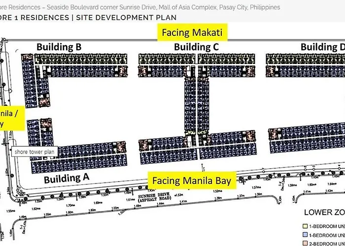 Apartment Unistay Shore Res With Bal Bay View Nr Moa Manila